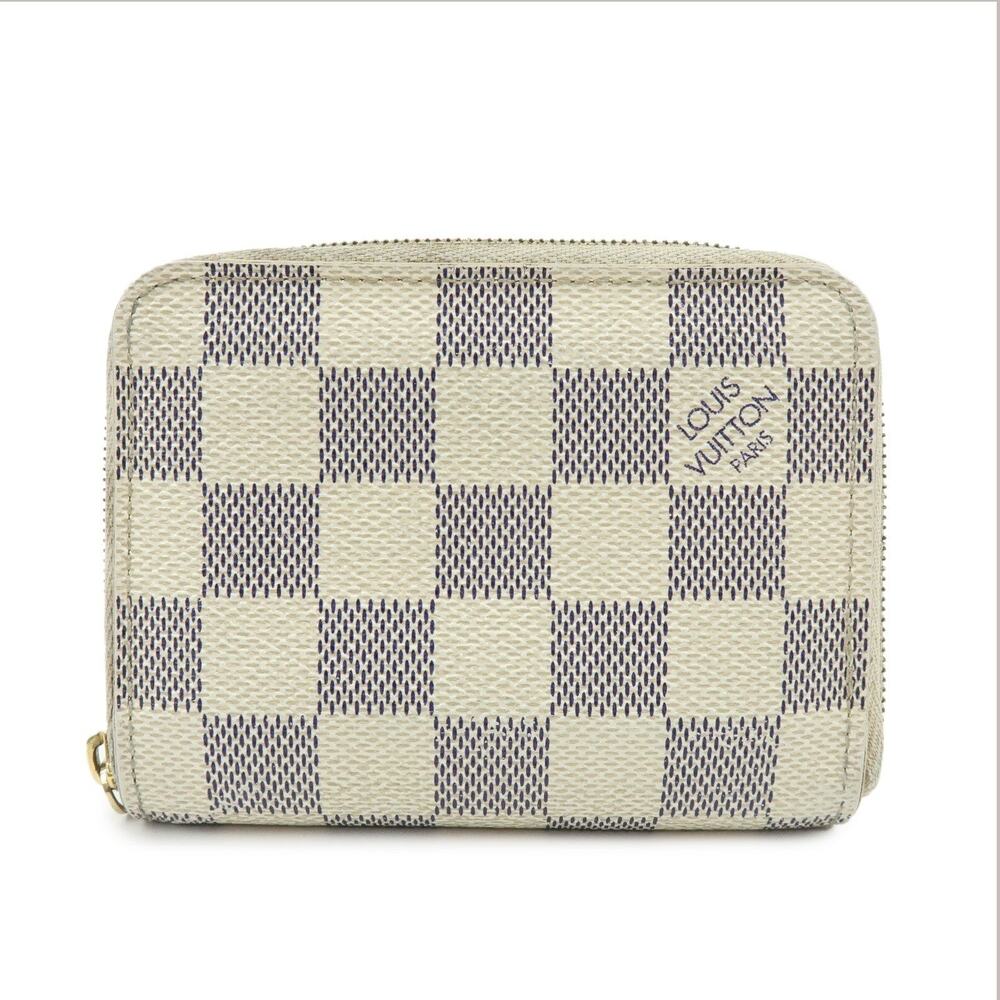 Louis Vuitton Damier Azur Zippy Coin Purse White